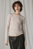 シアーフライスレイヤードトップ / Sheer Fraise Layered Top