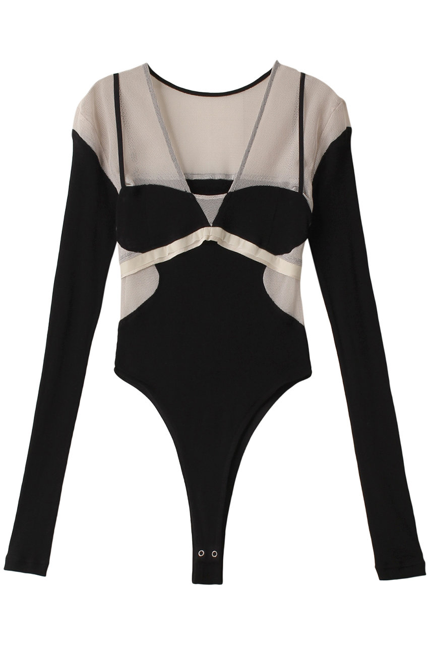 PRANK PROJECT メッシュテレコトリムボディスーツ / Mesh Teleco Trim Bodysuit (MLT(マルチカラー), FREE) プランク プロジェクト ELLE SHOP PRANK PROJECT メッシュテレコトリムボディスーツ / Mesh Teleco Trim Bodysuit (MLT(マルチカラー), FREE) プランク プロジェクト ELLE SHOP
