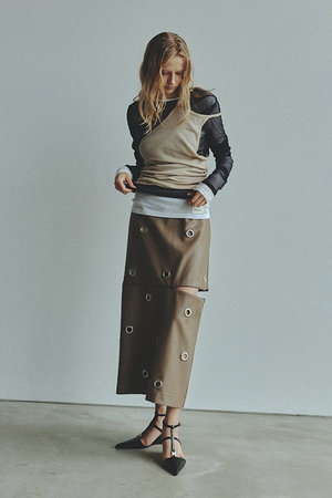 プランク プロジェクト/PRANK PROJECTのトリプルレイヤードシアートップ / Triple Layered Sheer Top(110100/110103)