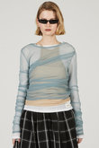 トリプルレイヤードシアートップ / Triple Layered Sheer Top