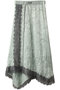 ワッシャーサテンレーストリムスカート / Washed Satin Lace Trim Skirt プランク プロジェクト/PRANK PROJECT LIME(ライム)