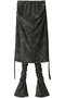 デニムプリントスカートレイヤードレギンス / Denim Printed Skirt Layered Leggings プランク プロジェクト/PRANK PROJECT BLK(ブラック)