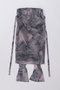 デニムプリントスカートレイヤードレギンス / Denim Printed Skirt Layered Leggings プランク プロジェクト/PRANK PROJECT PNK(ピンク)