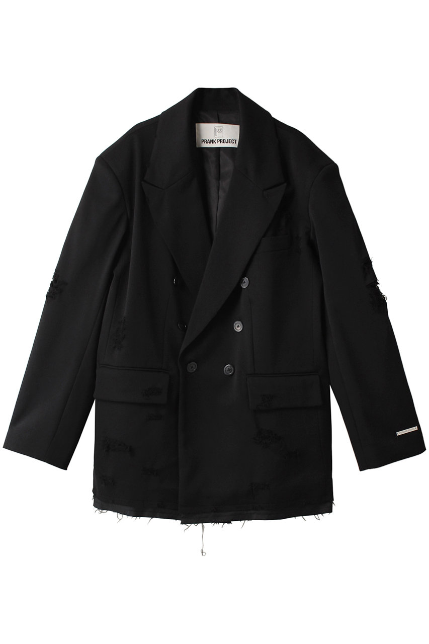 PRANK PROJECT ダメージオーバージャケット / Damaged Over Jacket (BLK(ブラック), FREE) プランク プロジェクト ELLE SHOP PRANK PROJECT ダメージオーバージャケット / Damaged Over Jacket (BLK(ブラック), FREE) プランク プロジェクト ELLE SHOP