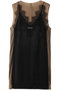 トロンプルイユサテンミニドレス / Trompe l’oeil Satin Mini Dress プランク プロジェクト/PRANK PROJECT BLK(ブラック)