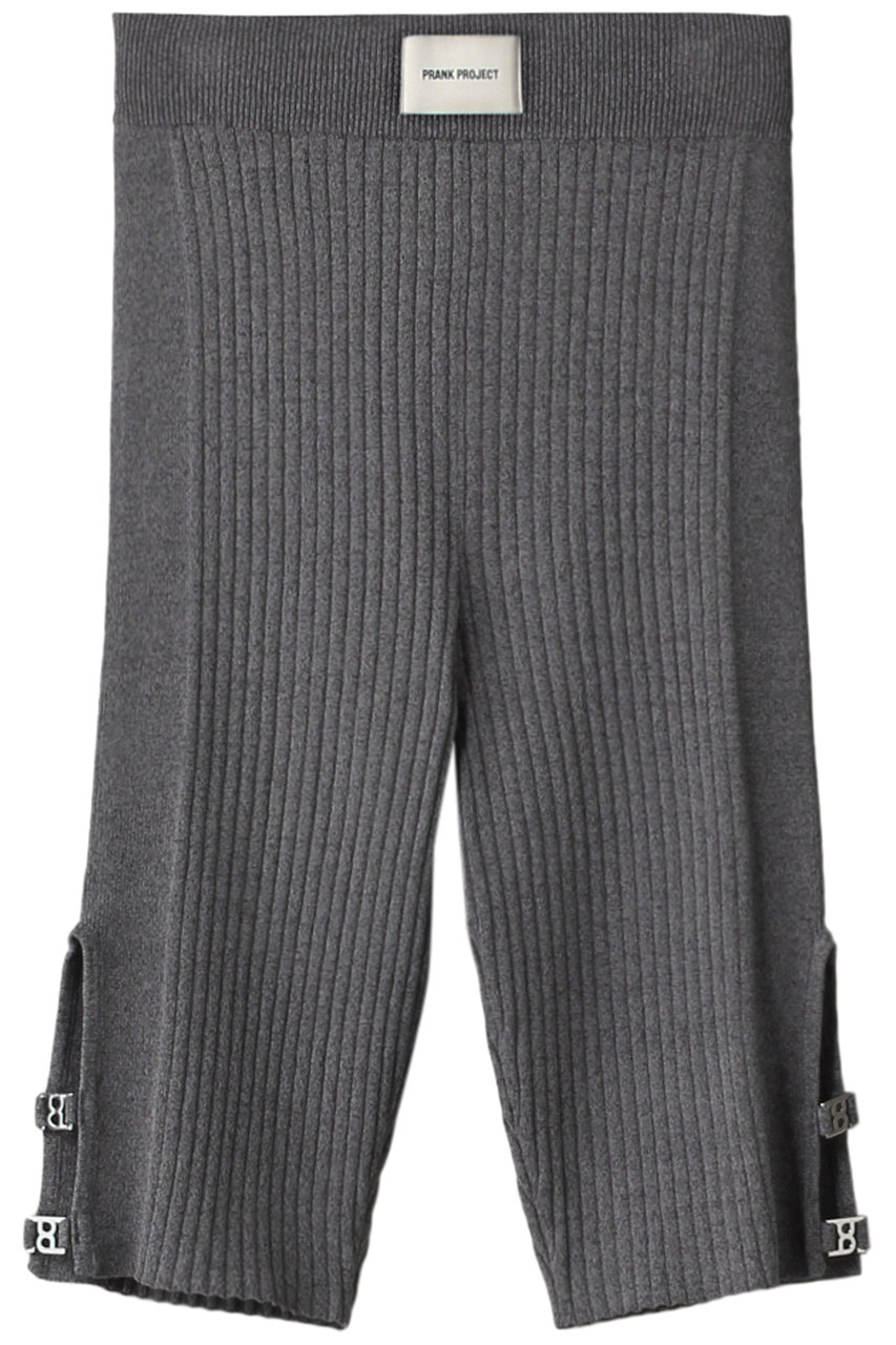 PRANK PROJECT サイドスリットサイクルニットパンツ / Side Slit Cycle Knit Pants (GRY(グレー), FREE) プランク プロジェクト ELLE SHOP