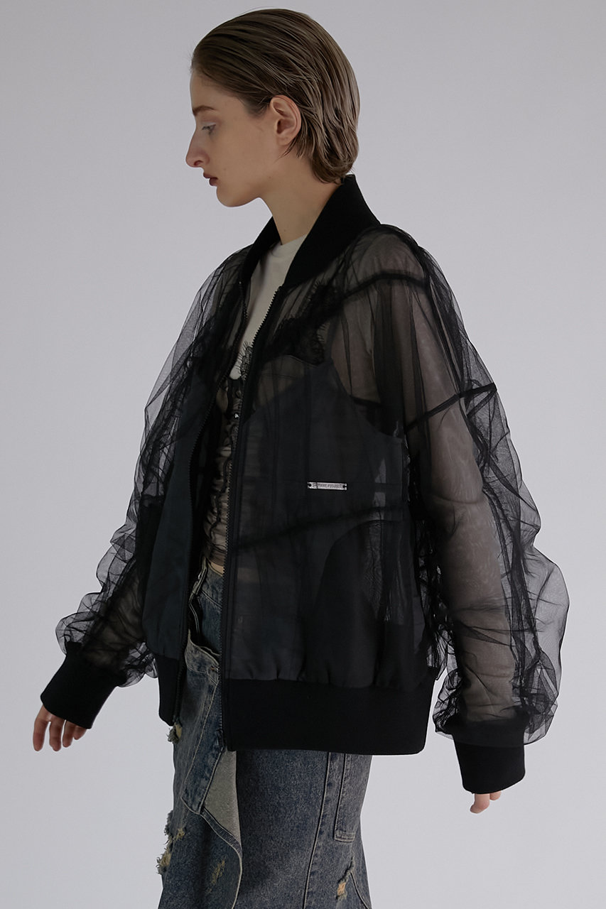 チュールボンバージャケット / Tulle Bomber Jacket