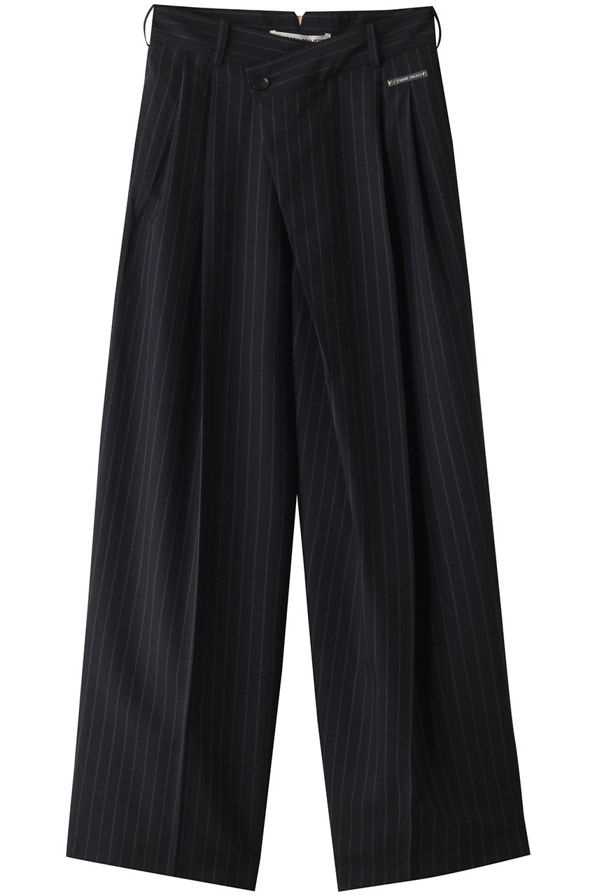 PRANK PROJECT モヘアウールアシメタックパンツ / Mohair Wool Asymmetry Tack Pants (NVY(ネイビー), 38) プランク プロジェクト ELLE SHOP PRANK PROJECT モヘアウールアシメタックパンツ / Mohair Wool Asymmetry Tack Pants (NVY(ネイビー), 38) プランク プロジェクト ELLE SHOP