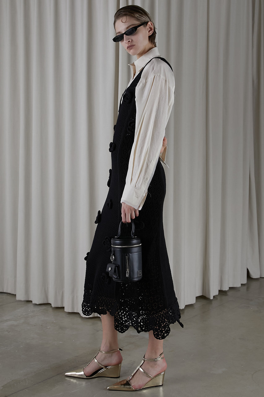 PRANK PROJECT(プランク プロジェクト)｜フラワーモチーフニットドレス  