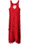 フラワーモチーフニットドレス / Flower Motif Knit Dress プランク プロジェクト/PRANK PROJECT RED(レッド)