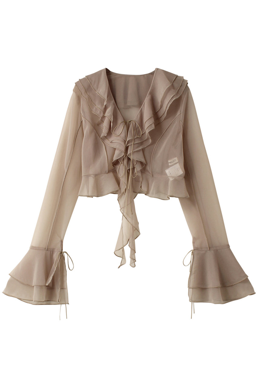 PRANK PROJECT ラッフルブラウス / Ruffled Blouse (BGE(ベージュ), FREE) プランク プロジェクト ELLE SHOP PRANK PROJECT ラッフルブラウス / Ruffled Blouse (BGE(ベージュ), FREE) プランク プロジェクト ELLE SHOP