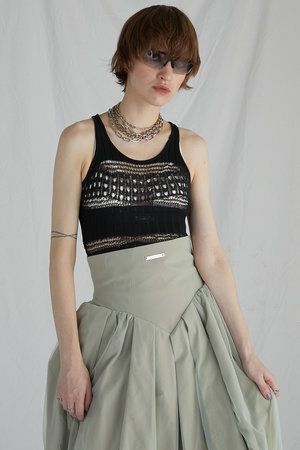 プランク プロジェクト/PRANK PROJECTのブークレレースニットロンパース / Boucle Lace Knit Rompers(110600/110606)