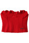 フリルスウェットビスチェ / Ruffle Sweatshirt Bustier プランク プロジェクト/PRANK PROJECT RED(レッド)