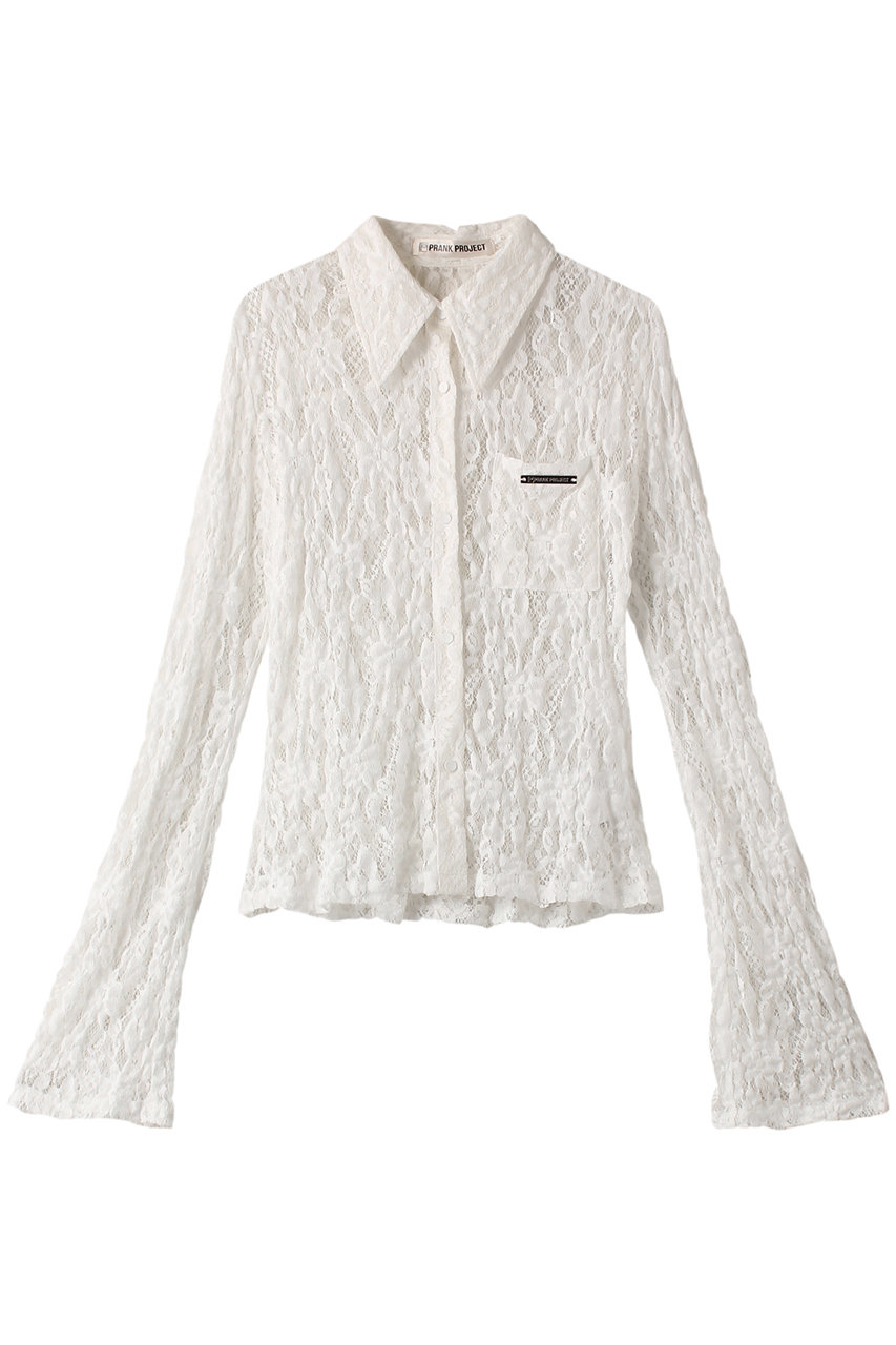 PRANK PROJECT レースシャツ / Lace Shirt (WHT(ホワイト), FREE) プランク プロジェクト ELLE SHOP