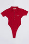 ポロニットボディスーツ / Polo Knit Bodysuit プランク プロジェクト/PRANK PROJECT RED(レッド)