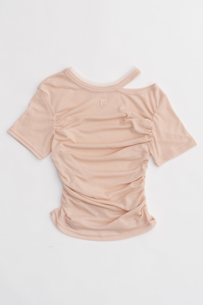 プランク プロジェクト/PRANK PROJECTの【予約販売】ソフトボイルテレコギャザーTシャツ / Soft Voile Teleco Gathered T-shirt(PNK(ピンク)/31241415628)