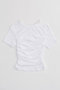 【予約販売】ソフトボイルテレコギャザーTシャツ / Soft Voile Teleco Gathered T-shirt プランク プロジェクト/PRANK PROJECT WHT(ホワイト)