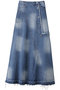 カッティングアシンメトリーデニムスカート / Cutting Asymmetry Denim Skirt プランク プロジェクト/PRANK PROJECT BLU(ブルー)