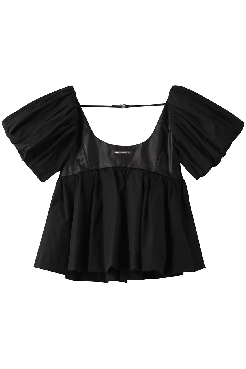 プランク プロジェクト/PRANK PROJECTのボリュームスリーブペプラムトップ / Voluminous Sleeve Peplum Top(BLK(ブラック)/31241315609)