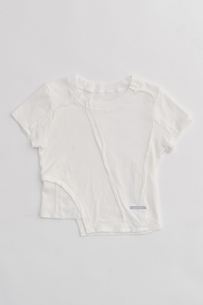 PRANK PROJECT アウトシームテレコトリムトップ / Outseam Teleco Trim Top (O.WHT(オフホワイト), FREE) プランク プロジェクト ELLE SHOP PRANK PROJECT アウトシームテレコトリムトップ / Outseam Teleco Trim Top (O.WHT(オフホワイト), FREE) プランク プロジェクト ELLE SHOP