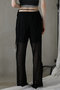 シースルーアウトシームフレアパンツ / See-Through Outseam Flare Pants プランク プロジェクト/PRANK PROJECT