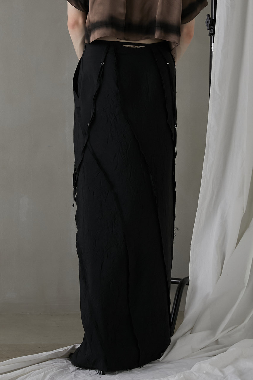 PRANK PROJECT(プランク プロジェクト)｜バイヤスカットオフマキシスカート / Bias Cut-off Maxi  Skirt/BLK(ブラック) の通販｜ELLESHOP・(エル・ショップ)