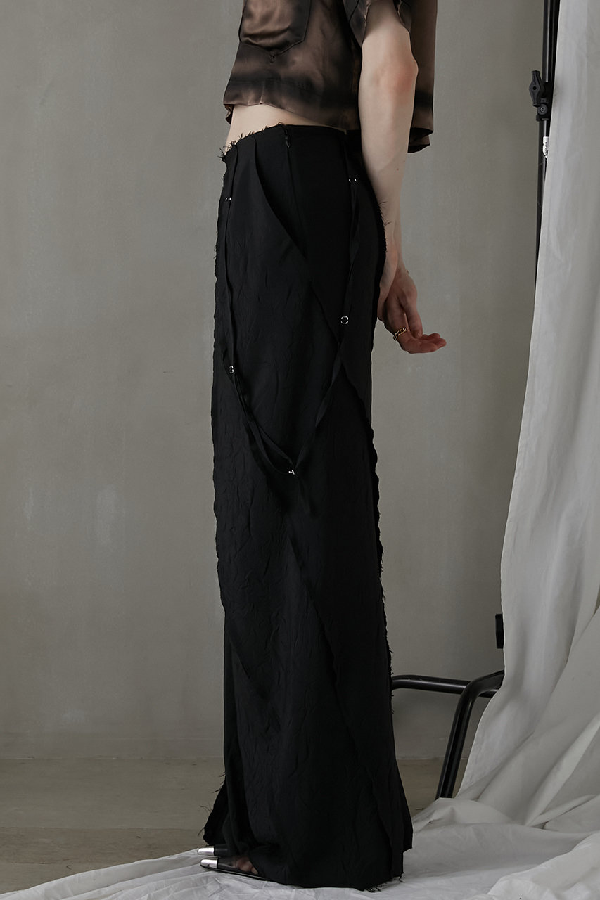 【予約販売】バイヤスカットオフマキシスカート / Bias Cut-off Maxi Skirt