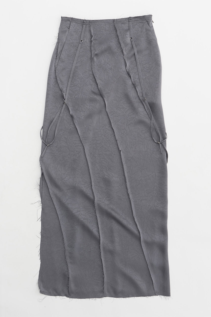 プランク プロジェクト/PRANK PROJECTのバイヤスカットオフマキシスカート / Bias Cut-off Maxi Skirt(GRY(グレー)/31241515204)