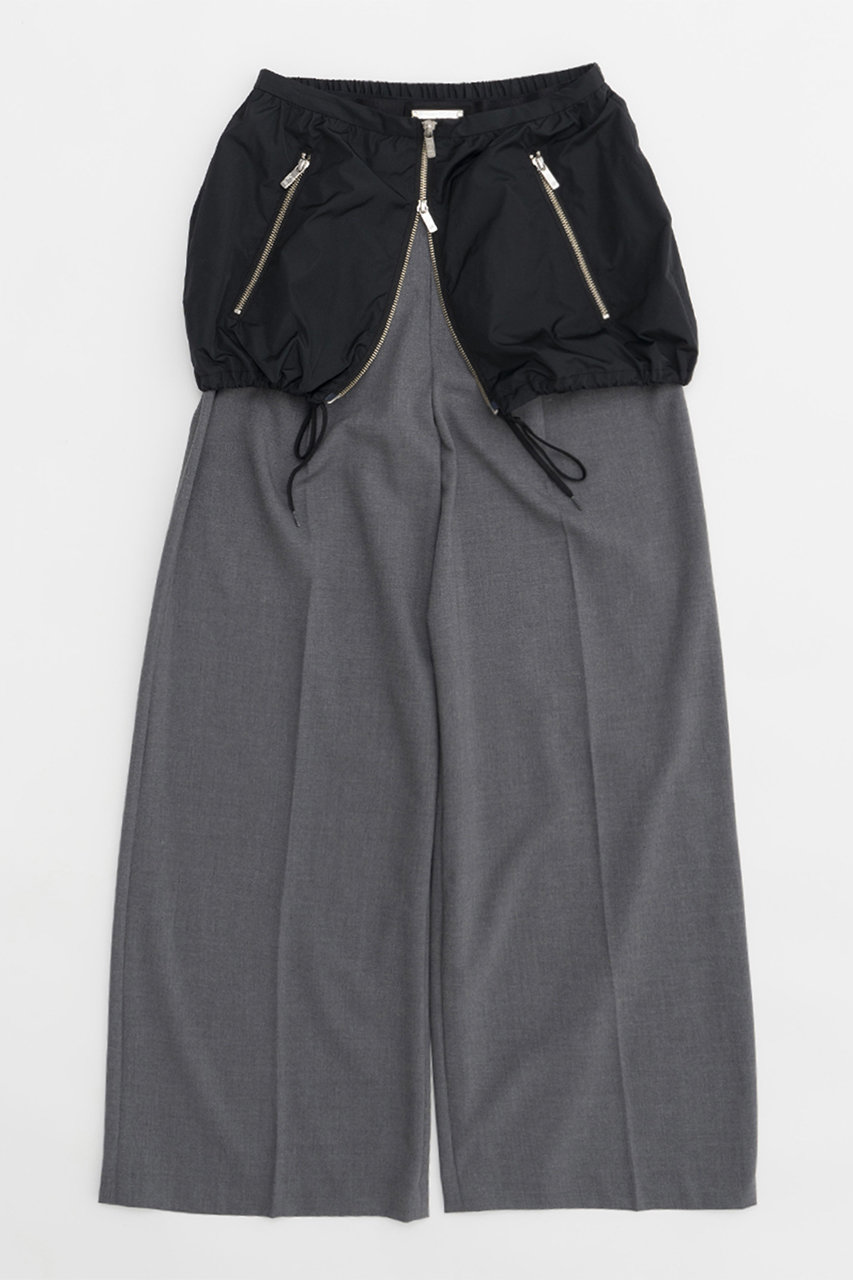 PRANK PROJECT レイヤードワイドパンツ / Layered Wide Pants (BLK(ブラック), 38) プランク プロジェクト ELLE SHOP PRANK PROJECT レイヤードワイドパンツ / Layered Wide Pants (BLK(ブラック), 38) プランク プロジェクト ELLE SHOP