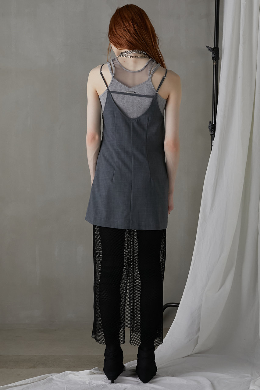 ワンピース PRANK PROJECT Mesh Combi Cami Dress PRANK PROJECT(プランク プロジェクト)｜メッシュコンビキャミ
