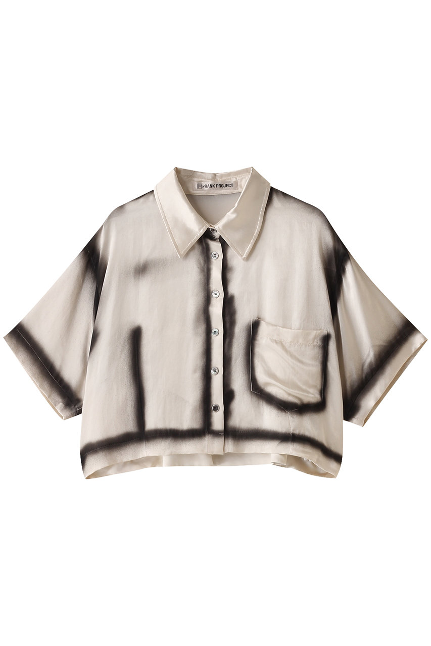 プランク プロジェクト/PRANK PROJECTのペイントサテンショートシャツ / Painted Satin Short Shirt(O.WHT(オフホワイト)/31241315205)