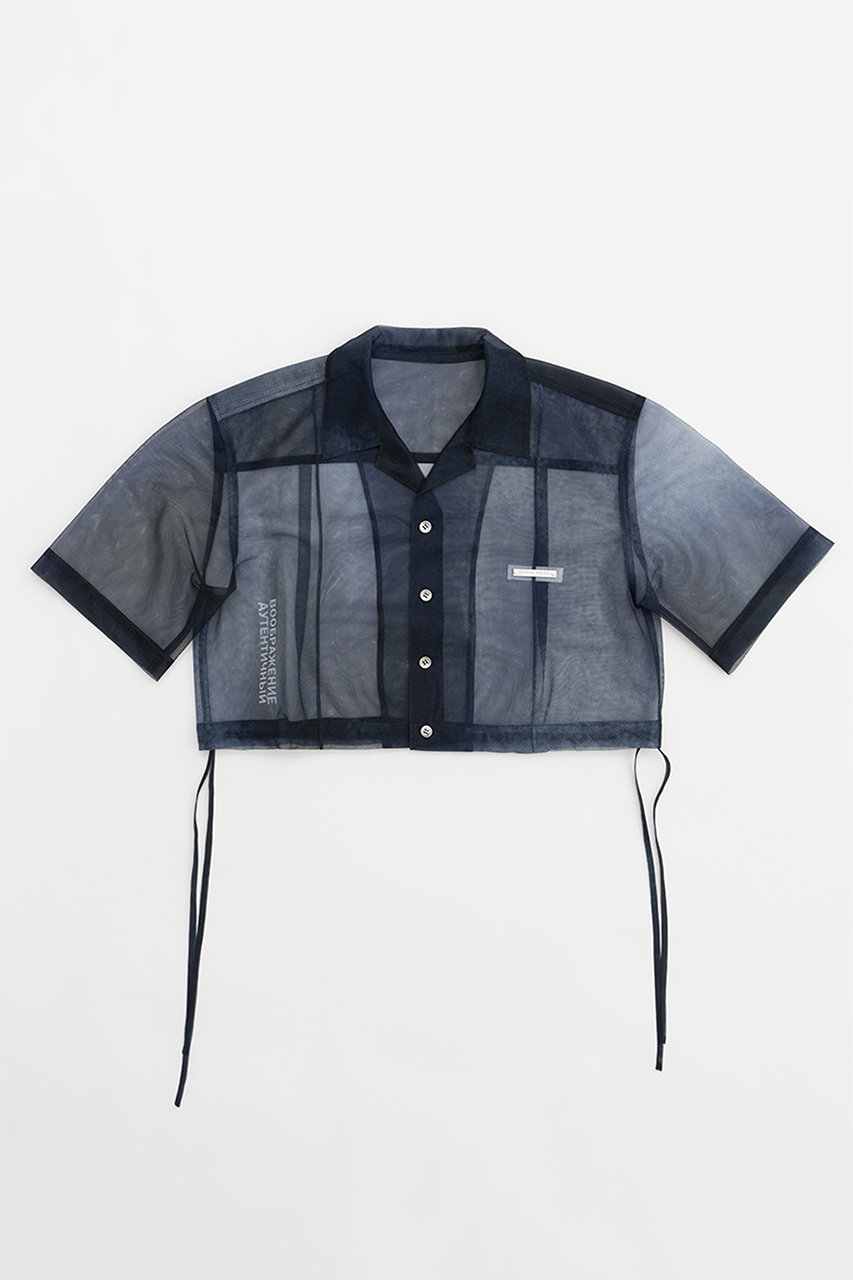 PRANK PROJECT アブストラクトプリントシャツ / Abstract Printed Shirt (BLK(ブラック), FREE) プランク プロジェクト ELLE SHOP