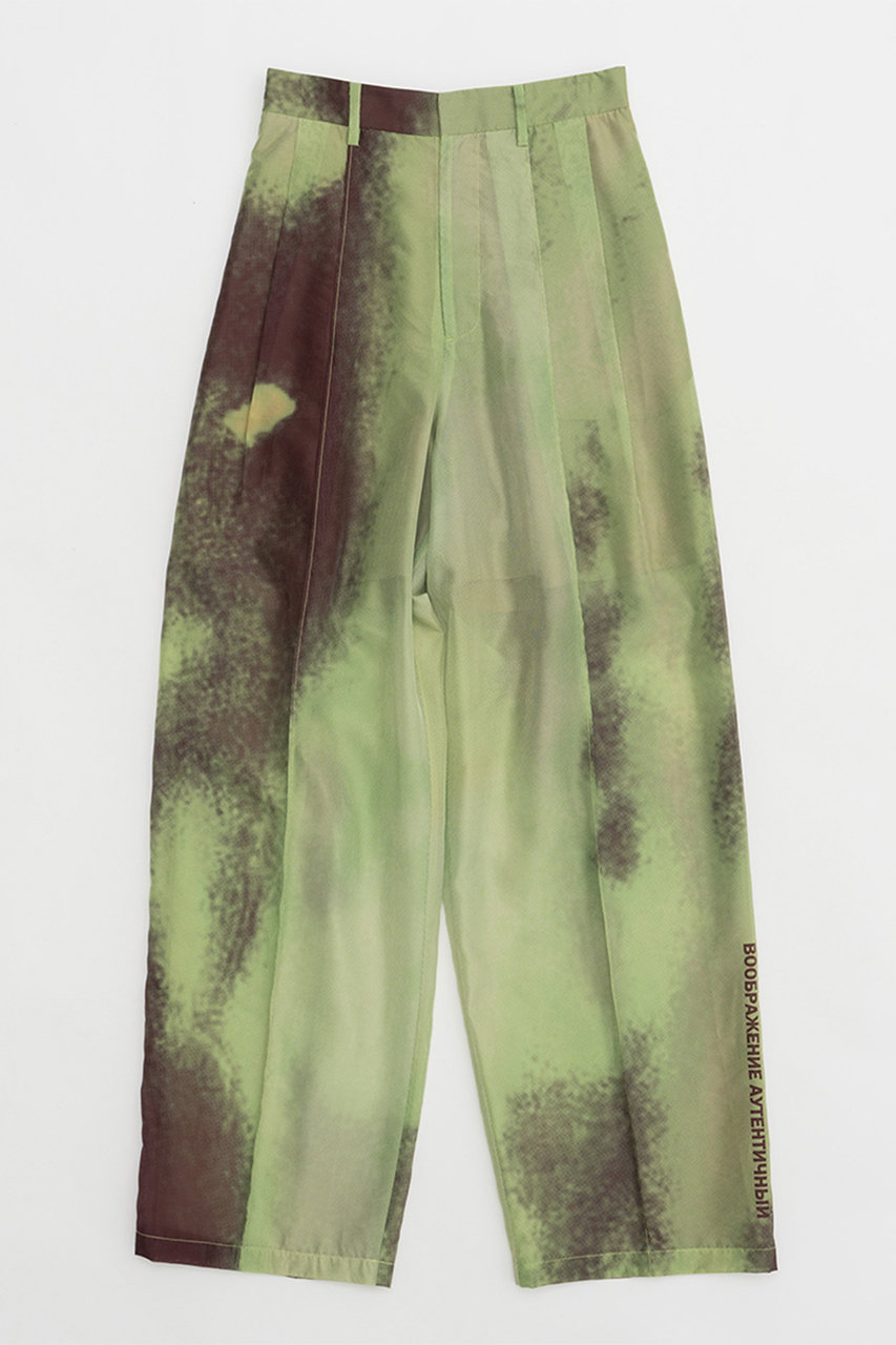 プランク プロジェクト/PRANK PROJECTのアブストラクトプリントパンツ / Abstract Printed Pants(GRN(グリーン)/31241466111)