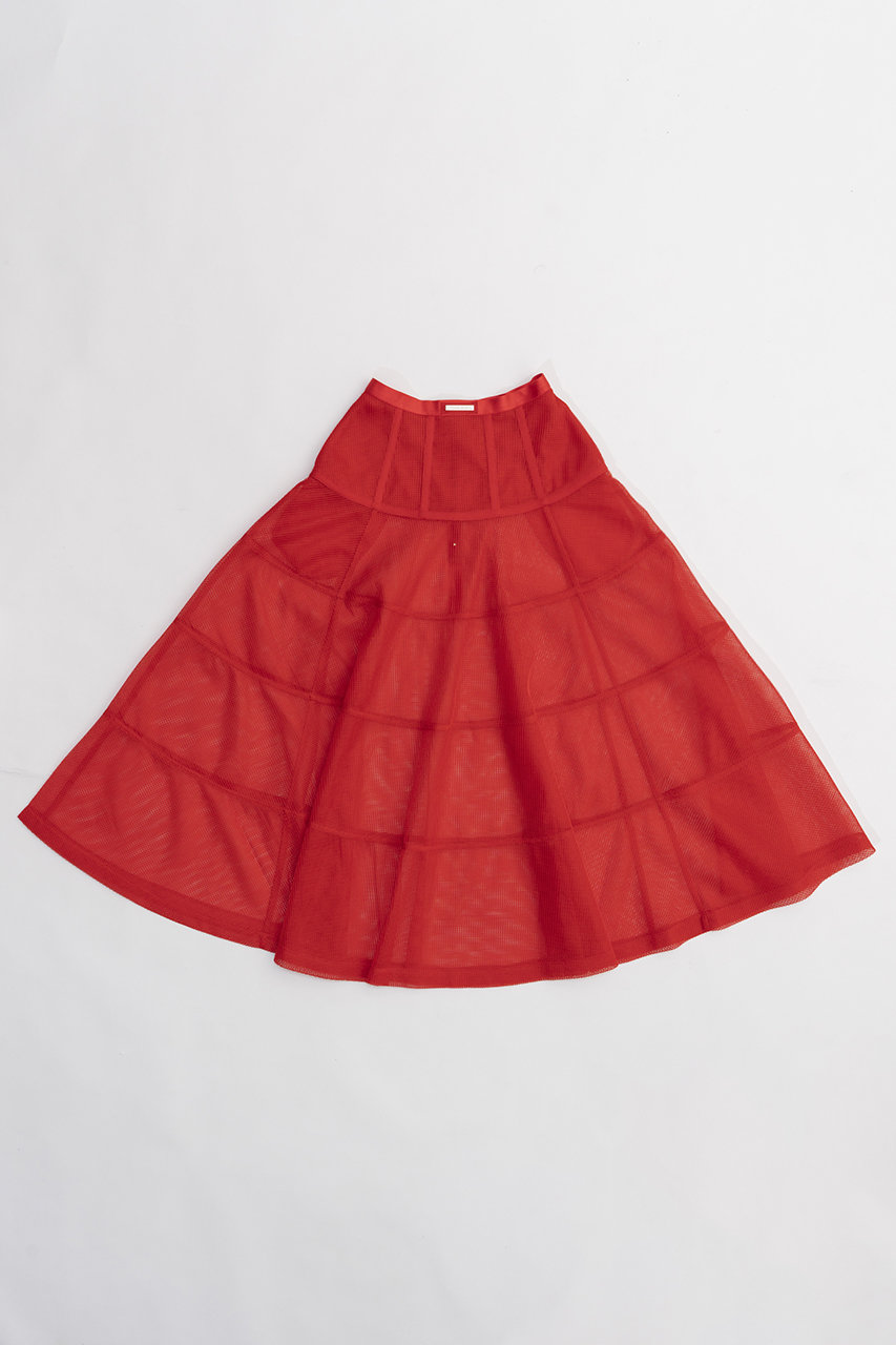 プランク プロジェクト/PRANK PROJECTのメッシュボリュームスカート / Mesh Voluminous Skirt(RED(レッド)/31241516106)