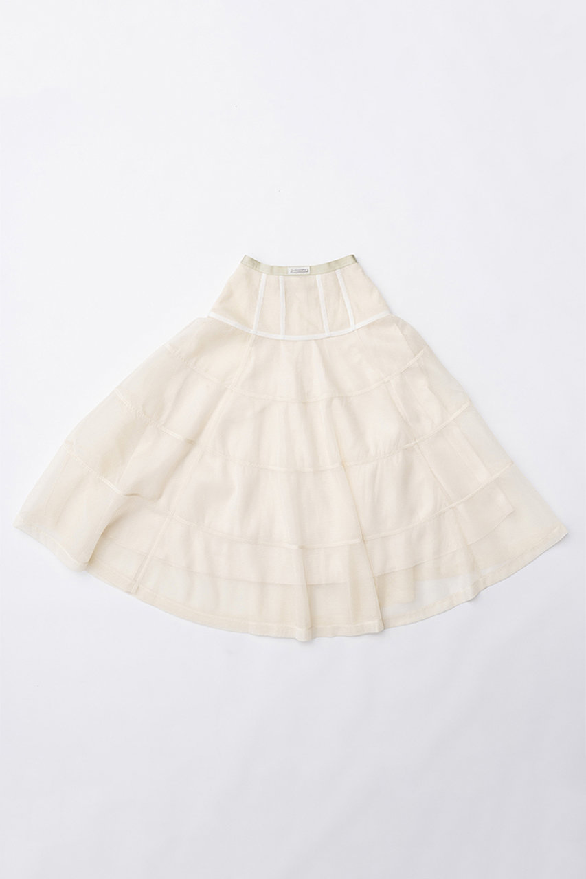 プランク プロジェクト/PRANK PROJECTのメッシュボリュームスカート / Mesh Voluminous Skirt(WHT(ホワイト)/31241516106)