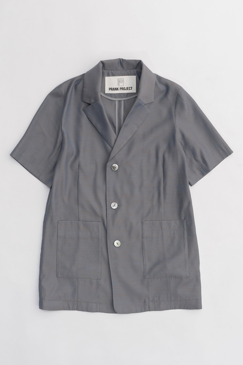 PRANK PROJECT ハーフスリーブイージージャケット / Half Sleeve Easy Jacket (BLU(ブルー), FREE) プランク プロジェクト ELLE SHOP PRANK PROJECT ハーフスリーブイージージャケット / Half Sleeve Easy Jacket (BLU(ブルー), FREE) プランク プロジェクト ELLE SHOP