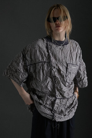 プランク プロジェクト/PRANK PROJECTのワッシャーチェックトップ / Washer Check Top(110400/110402)