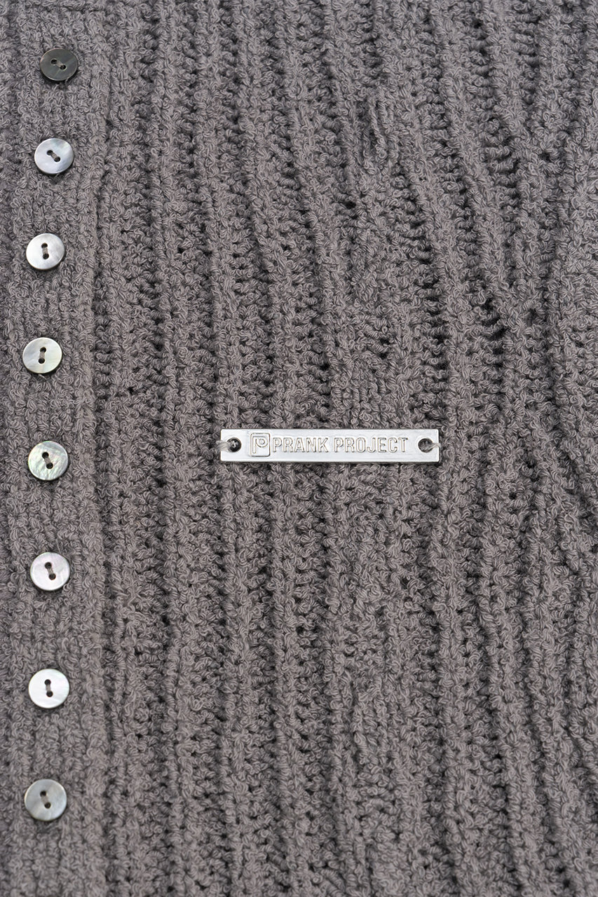 プランクプロジェクト　Henley Boucle Knit Tank ヘンリーブークレーニットタンク / Henley Boucle Knit Tank