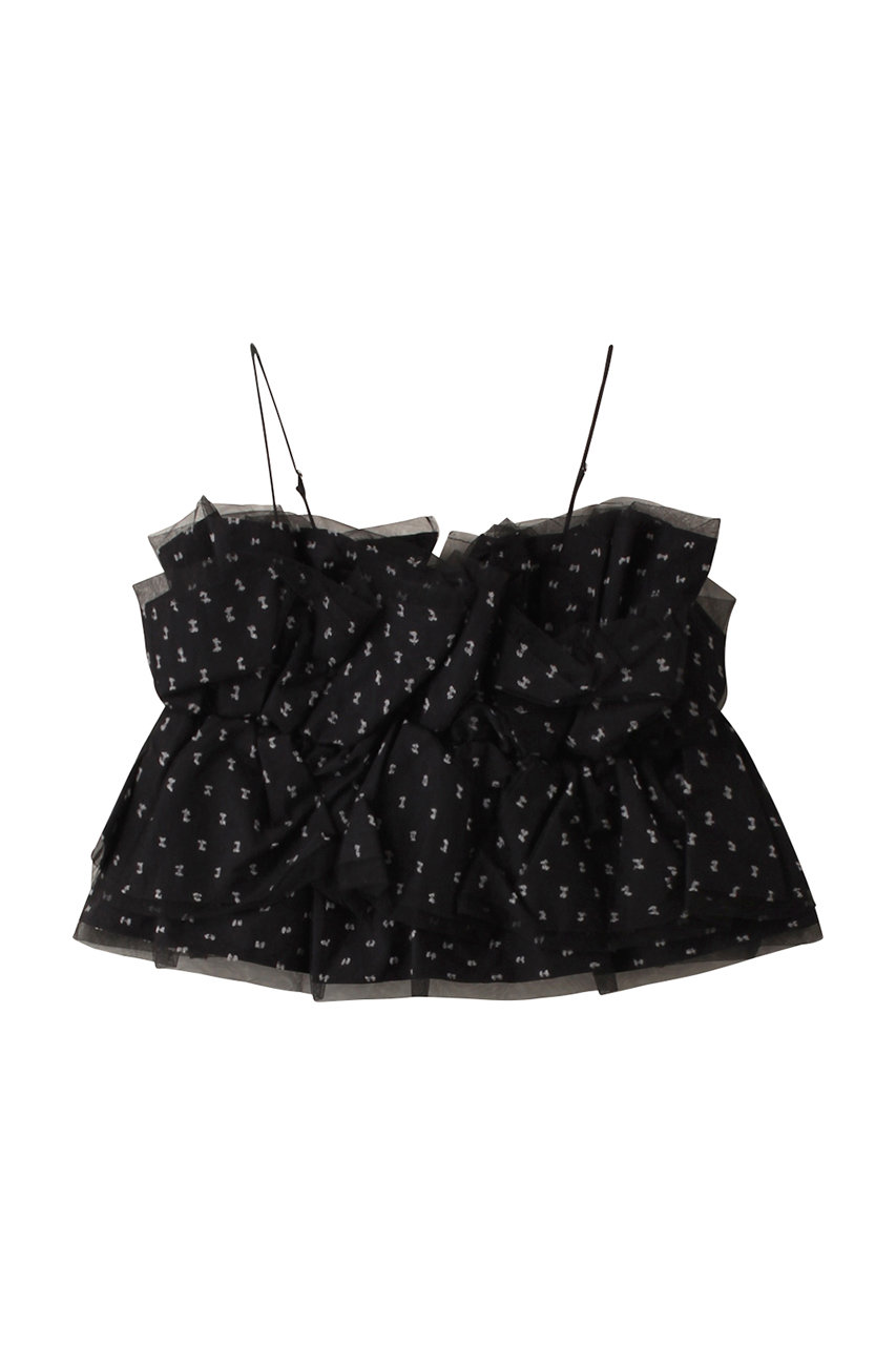 プランク プロジェクト/PRANK PROJECTのドットジャガードビスチェ / Dot Jacquard Bustier(BLK(ブラック)/31242315202)