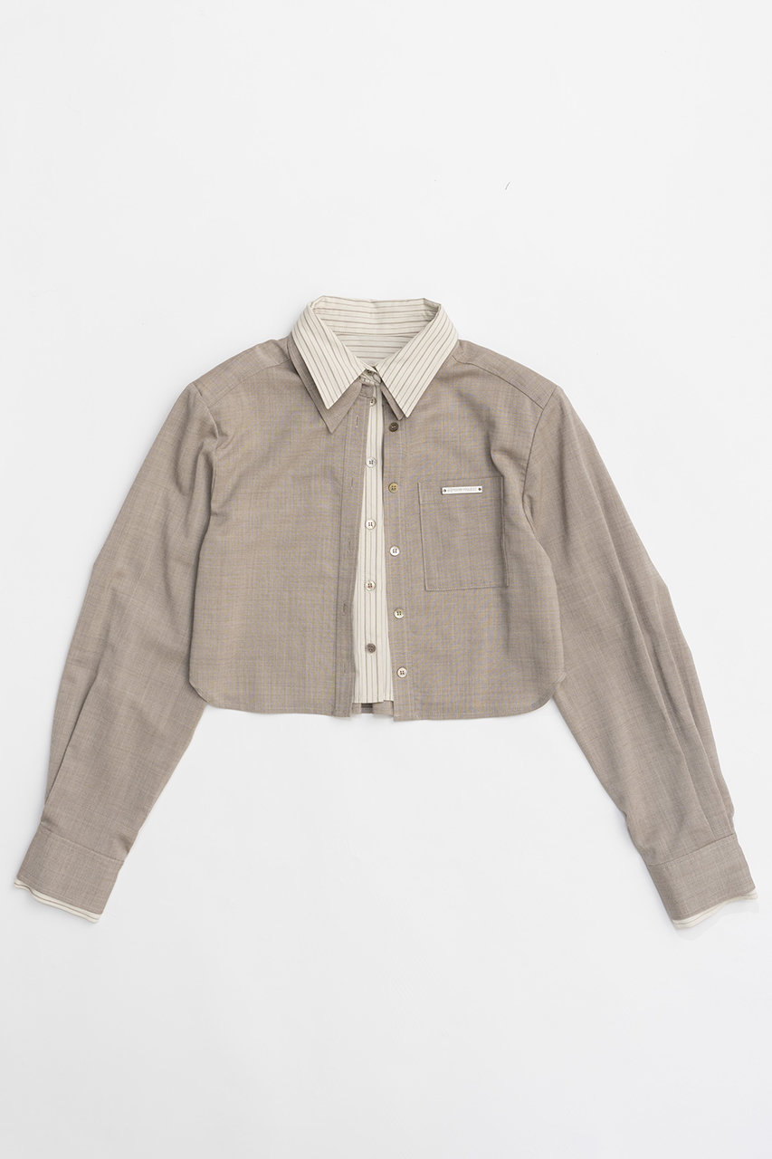 プランク プロジェクト/PRANK PROJECTのストライプレイヤードシャツ / Stripe Layered Shirt(BGE(ベージュ)/31242315604)