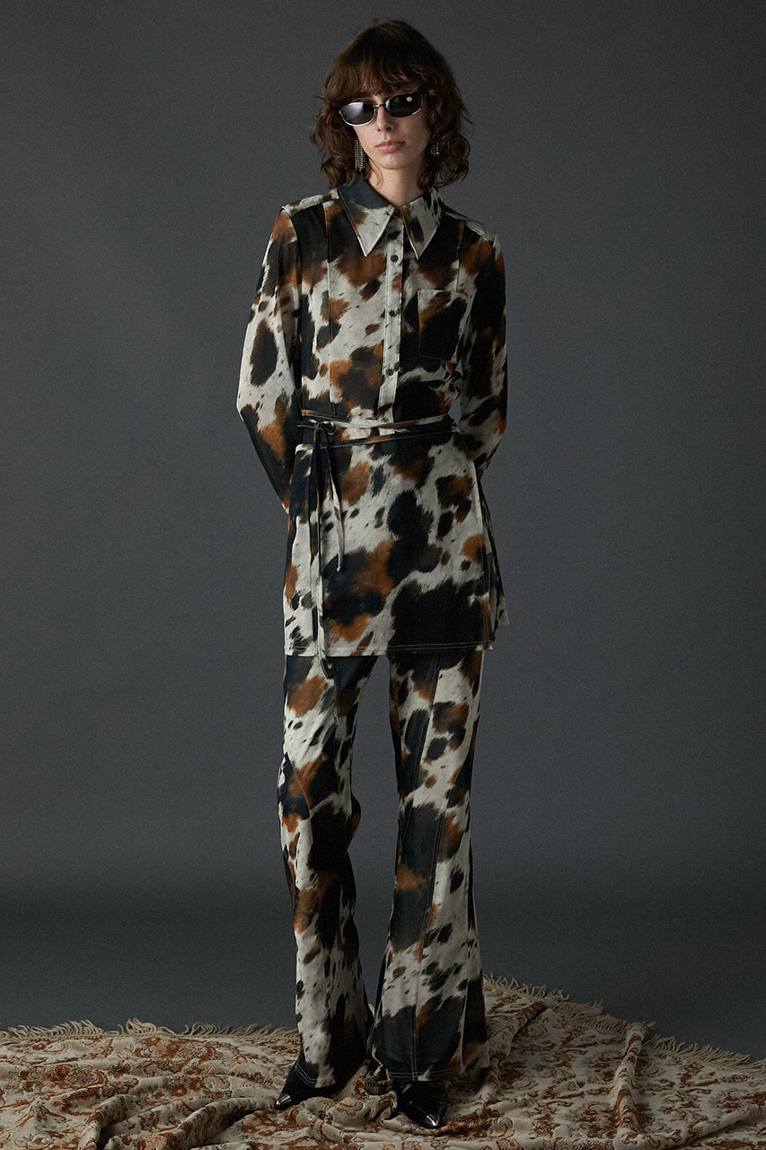 トップス prankproject COW Printed Slim Shirt PRANK PROJECT(プランク プロジェクト)｜COWプリントスリム