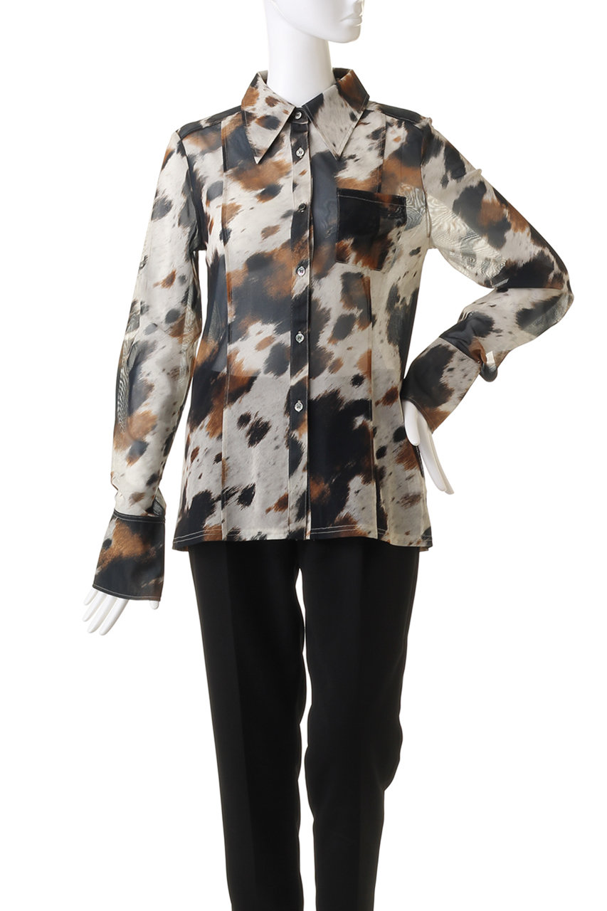 トップス prankproject COW Printed Slim Shirt PRANK PROJECT(プランク プロジェクト)｜COWプリントスリム