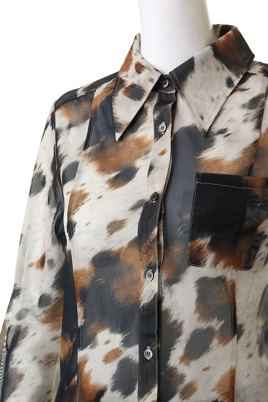 トップス prankproject COW Printed Slim Shirt PRANK PROJECT(プランク プロジェクト)｜COWプリントスリム