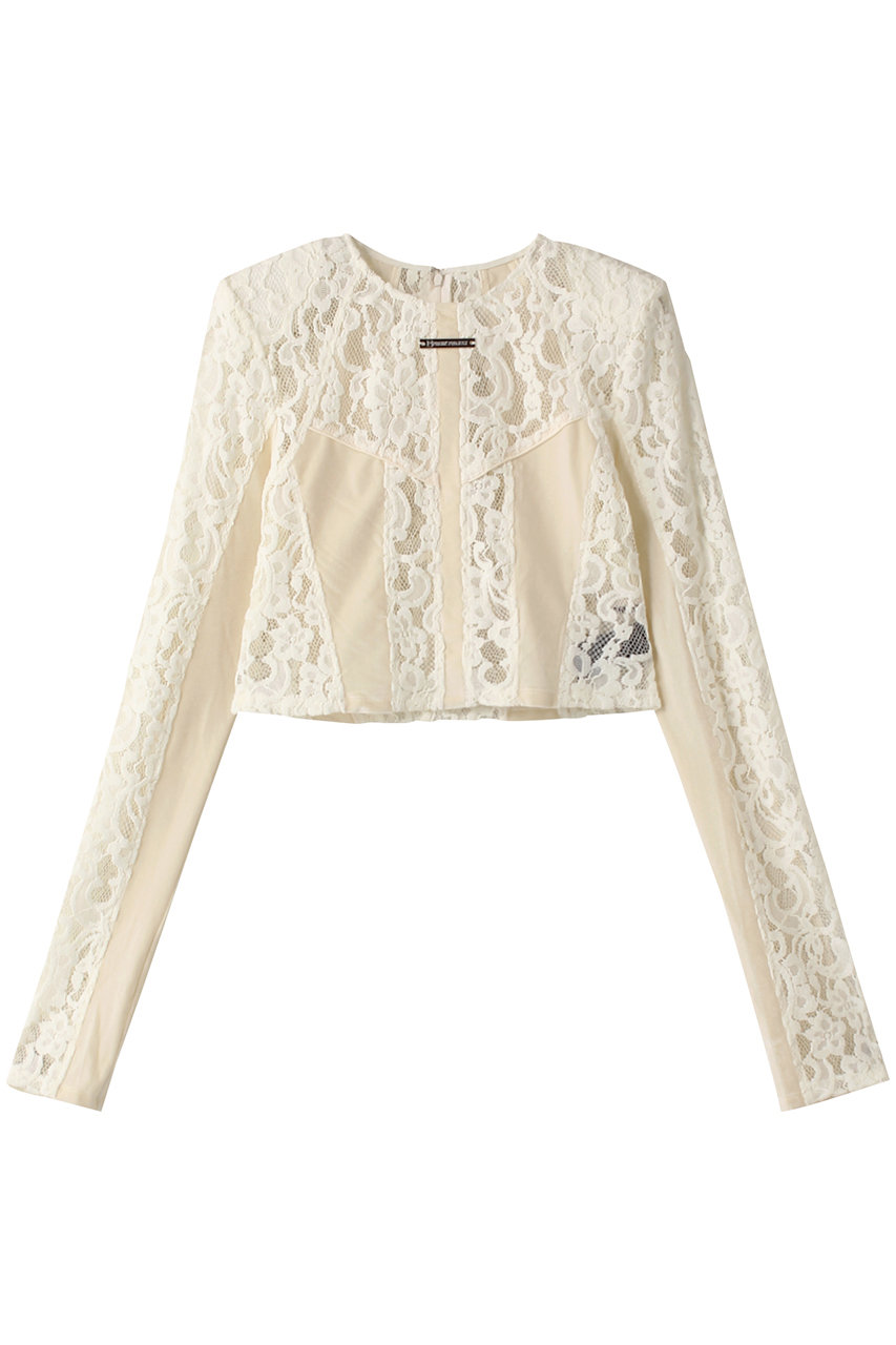 PRANK PROJECT モールレーストップ / Mole Lace Top (O.WHT(オフホワイト), FREE) プランク プロジェクト ELLE SHOP PRANK PROJECT モールレーストップ / Mole Lace Top (O.WHT(オフホワイト), FREE) プランク プロジェクト ELLE SHOP