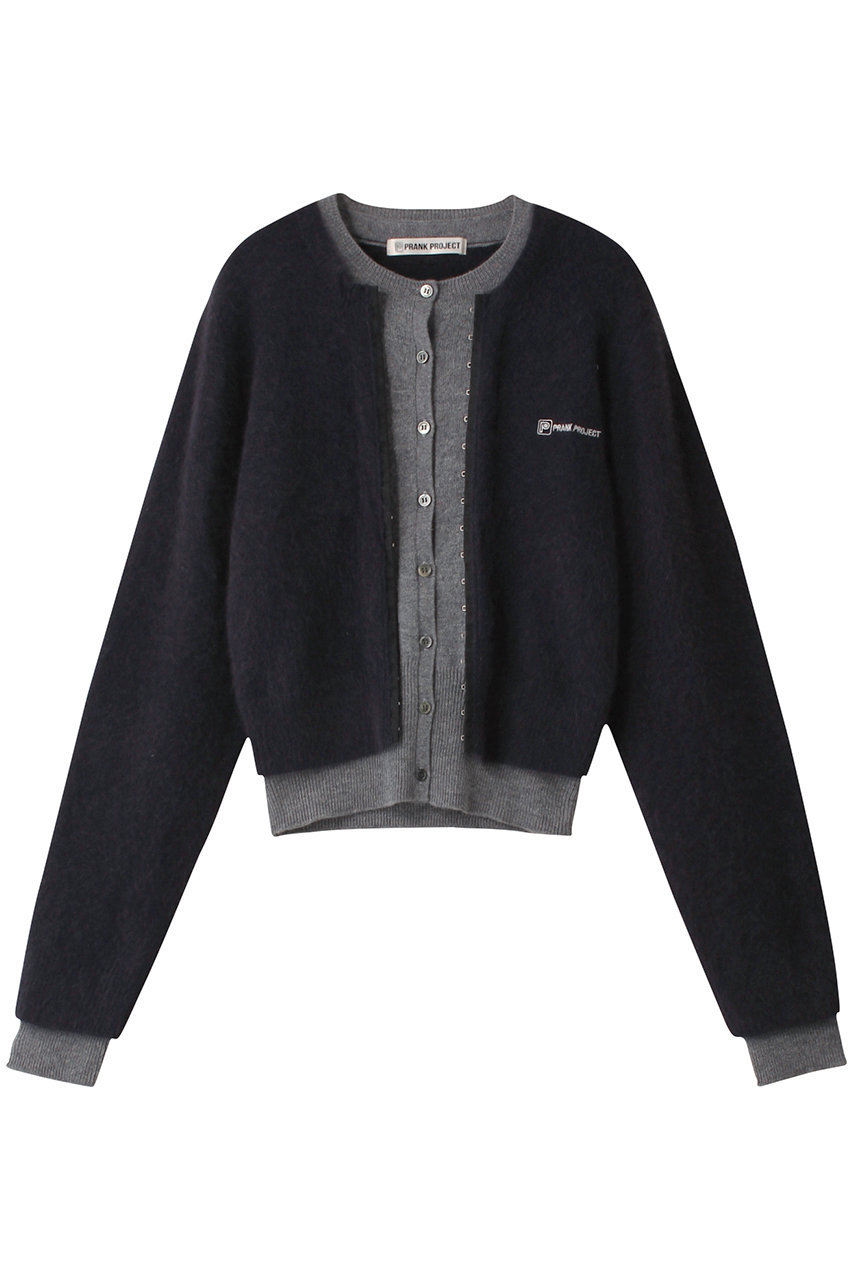 PRANK PROJECT レイヤードクルーカーデ / Layered Crew Cardigan (NVY(ネイビー), FREE) プランク プロジェクト ELLE SHOP PRANK PROJECT レイヤードクルーカーデ / Layered Crew Cardigan (NVY(ネイビー), FREE) プランク プロジェクト ELLE SHOP