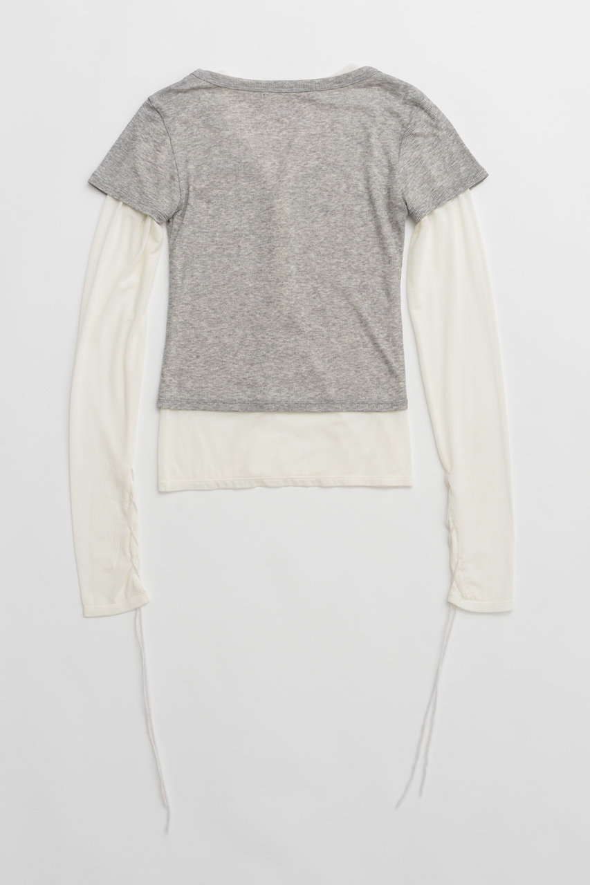 トップス prank project Layered Frill Knit Top PRANK PROJECT(プランク プロジェクト)｜レイヤードフリルニット