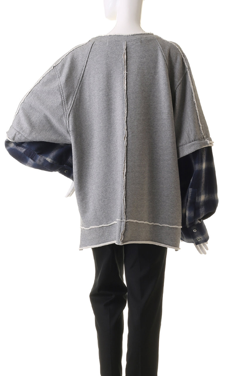 Shirt Layered Sweatshirt - SALE