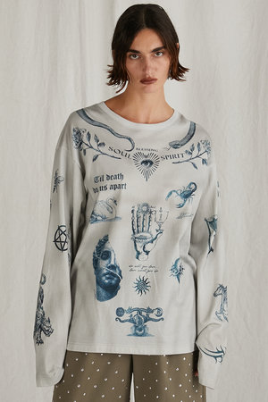 プランク プロジェクト/PRANK PROJECTのTATOOプリントロングスリーブTEE / Tattoo Printed Long Sleeve TEE(110100/110103)