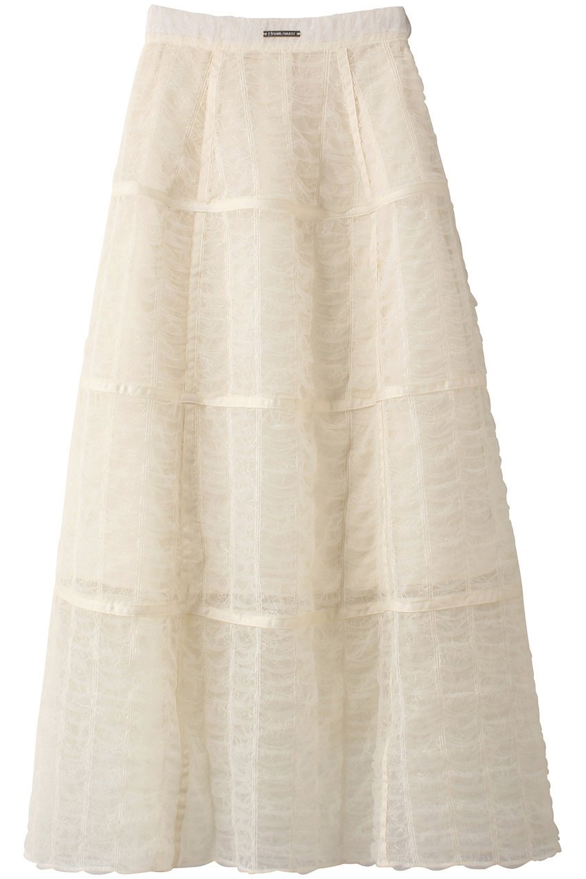 プランク プロジェクト/PRANK PROJECTのチュールレースパニエスカート / Tulle Lace Pannier Skirt(WHT(ホワイト)/31242515102)