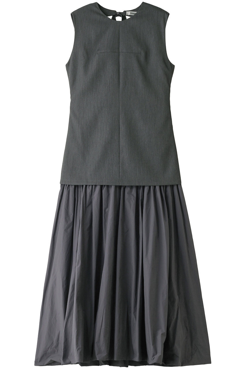 プランク プロジェクト/PRANK PROJECTのバックオープンレイヤードワンピース / Back Open Layered Dress(GRY(グレー)/31242265102)